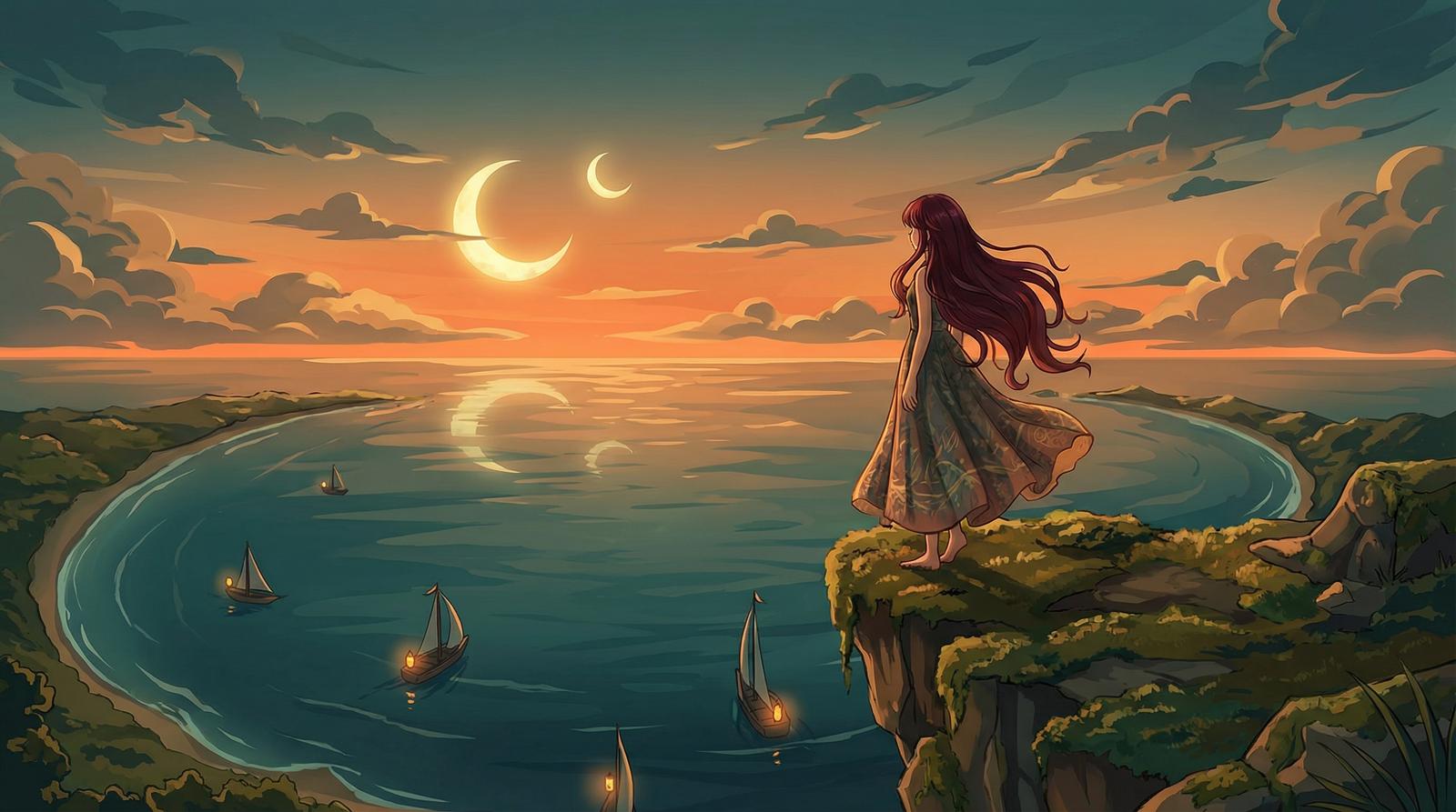 抖阴原创动漫短片-月湾少女